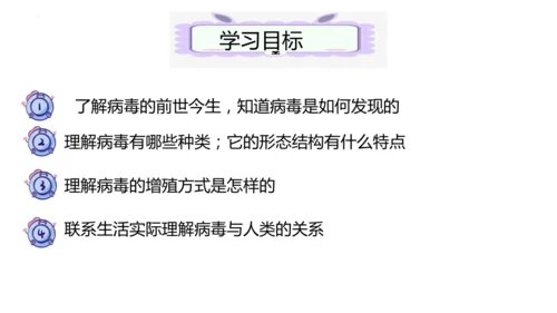 人教版生物七年级上册2.3.4《病毒》（课件）(共19张PPT)+视频素材
