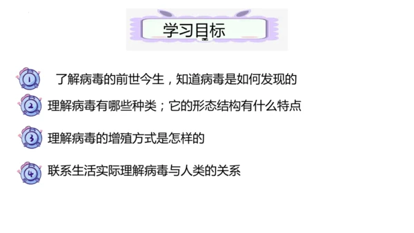 人教版生物七年级上册2.3.4《病毒》（课件）(共19张PPT)+视频素材