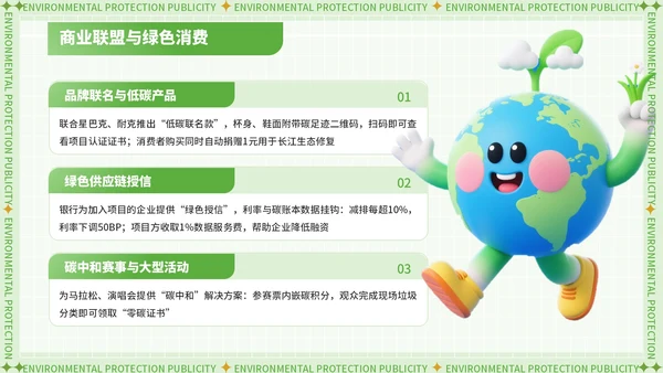 绿色潮流风世界清洁地球日