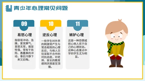青少年心理健康通用PPT课件模板