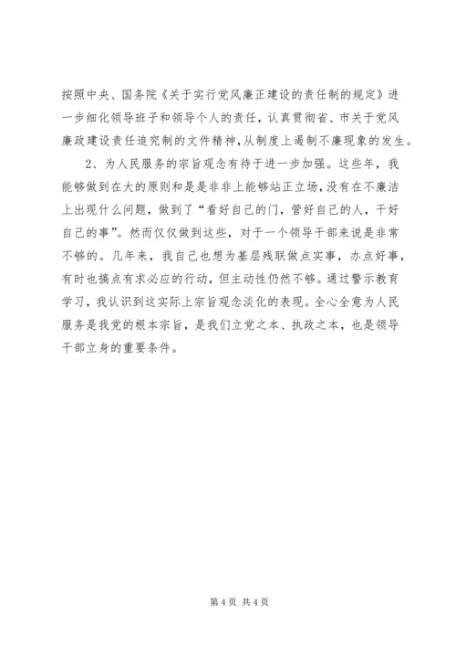 反腐倡廉警示教育活动自我剖析材料 (5).docx