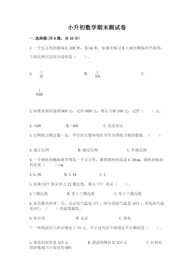 小升初数学期末测试卷（巩固）.docx