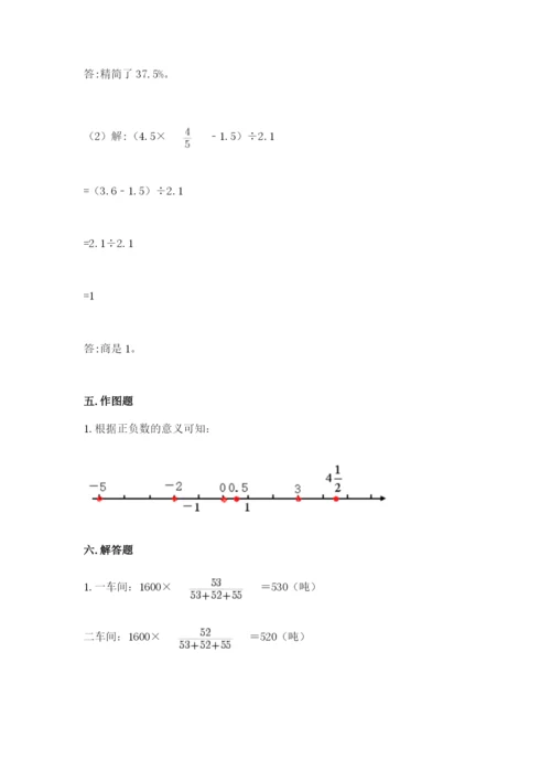 嵩明县六年级下册数学期末测试卷（突破训练）.docx