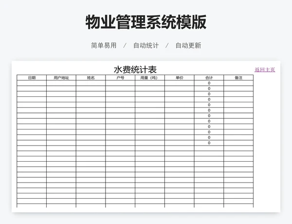 物业管理系统模版