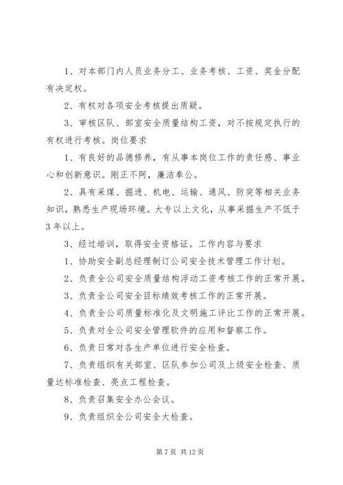 人力资源部调配员工作标准、职责、权限、岗位要求、工作内容和要求.docx