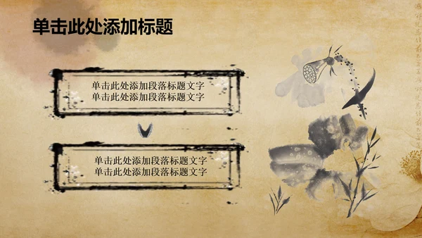 古香古色中国风佛教PPT动态模板信佛