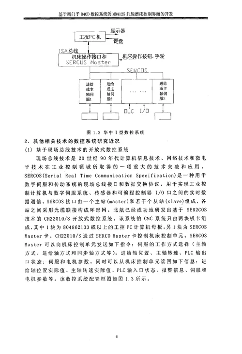 基于西门子840d数控系统的m84125轧辊磨床控制界面的开发机械制造及其自动化专业毕业论文