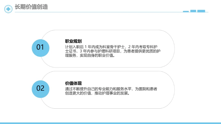 蓝色简约临床医学专业大学生求职个人能力综合展示职业生涯规划PPT