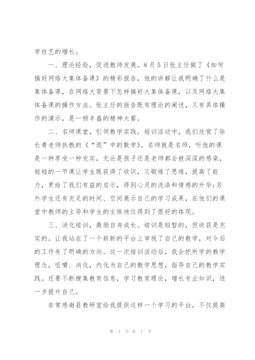 暑假新教师培训心得5篇.docx