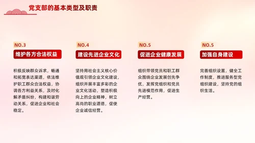 红色党支部基础知识党课党建PPT模板