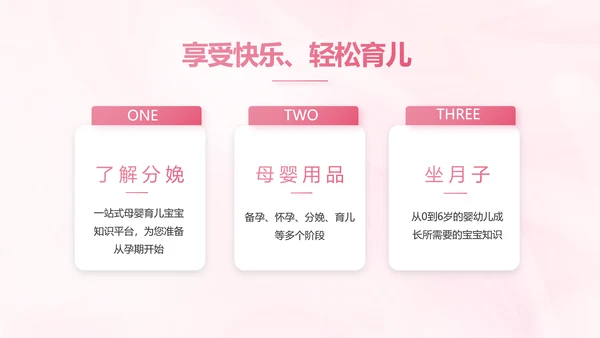粉色大气孕妇保健知识宣传PPT
