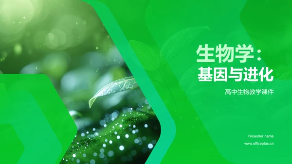 生物学：基因与进化PPT模板