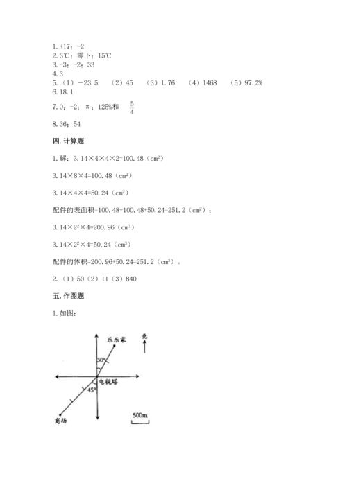 六年级下册数学《期末测试卷》附答案【达标题】.docx