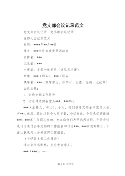 党支部会议记录范文.docx