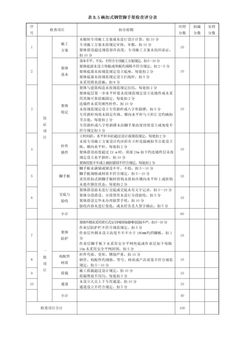 优质建筑综合施工安全检查评分汇总表最新版.docx