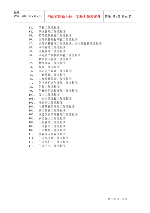 医院工作流程图汇编.docx