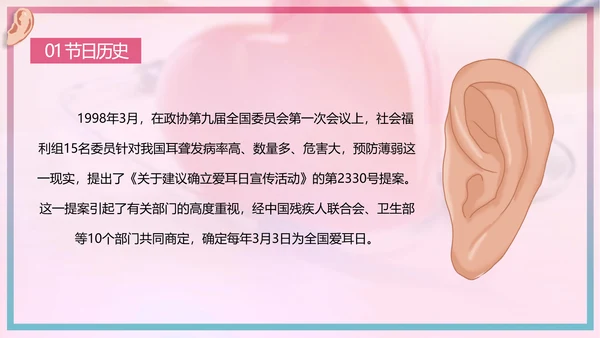 关爱残疾人全国爱耳日宣讲PPT课件