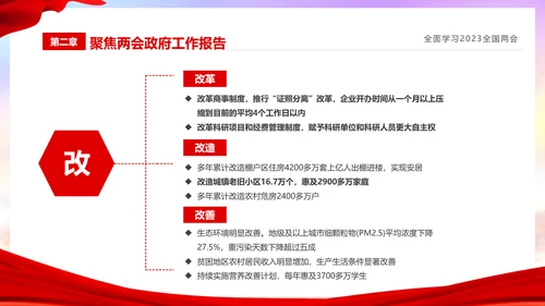 红色简约大气党课全面学习我国两会课件PPT