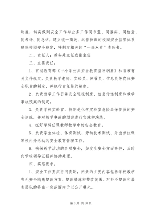 学校与学校领导签订一岗双责责任书.docx