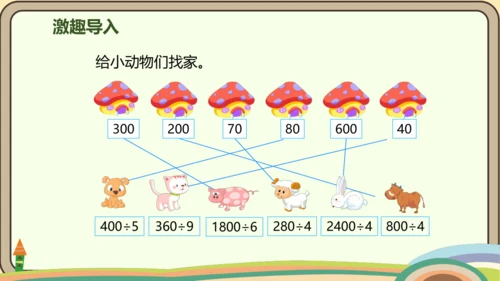 人教版数学四年级上册6.1 口算除法课件(共20张PPT)