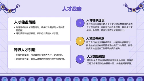 紫色插画风人工智能与商业创新PPT模板