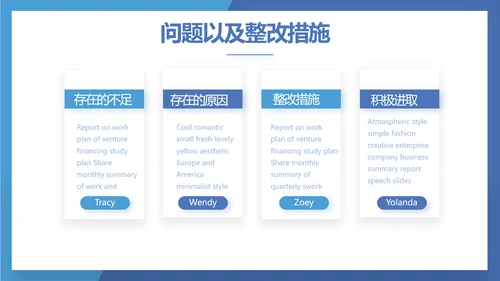 蓝色奔跑励志个人述职报告动态PPT
