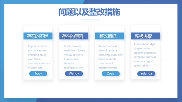 蓝色奔跑励志个人述职报告动态PPT