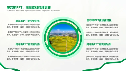 绿色简约风农学专业科研总结