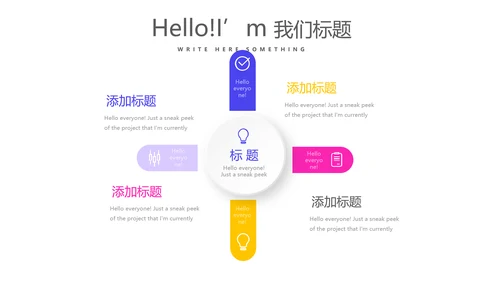 简约时尚述职报告商务风通用PPT动态模板