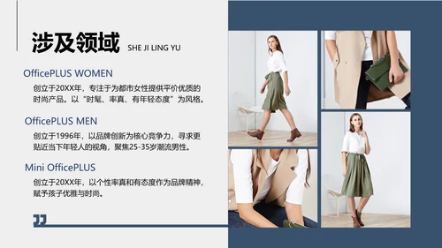 简约图文风白色企业服装品牌宣传PPT模板