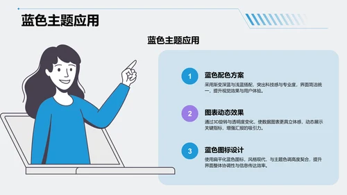 蓝色3D风病例汇报PPT