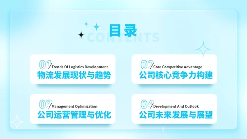 蓝色弥散风高效物流的项目开发报告ppt模板