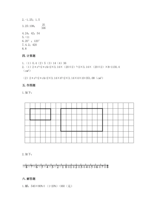 六年级下册数学《期末测试卷》附答案【综合卷】.docx