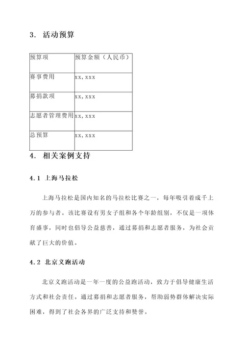 奔跑吧志愿活动策划书