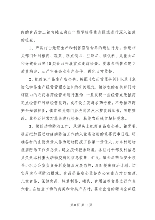 乡镇食药所监管年度工作总结范文.docx