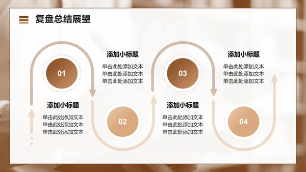 棕色几何简约风文献汇报工作总结汇报PPT模板
