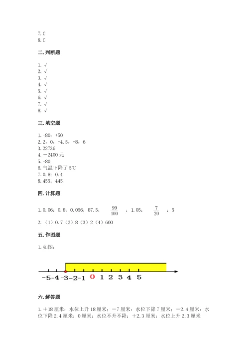 北师大版小学数学六年级下册期末检测试题精品（精选题）.docx