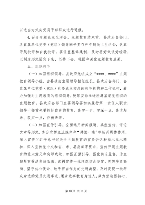 人民政府党组关于开展第二批主题教育的实施方案.docx