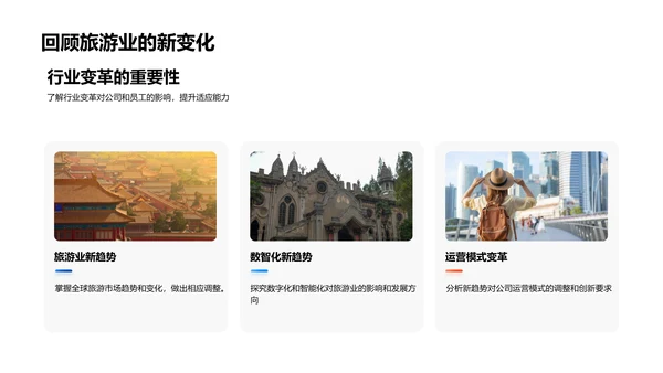 旅游业数字年报PPT模板