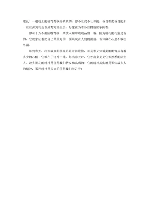 有关桃花写景作文锦集七篇.docx