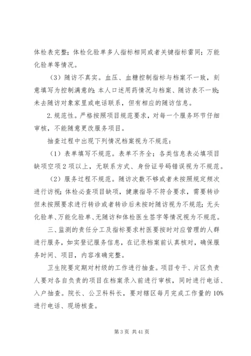 XX镇卫生院公卫质控制度.docx