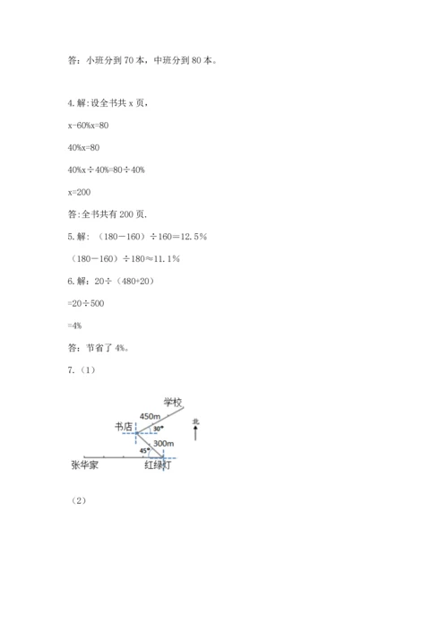 小学六年级上册数学期末测试卷附答案（研优卷）.docx