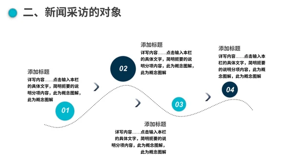 新闻媒体记者采访通用PPT模板