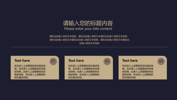 黑色奢华风极简低调商务汇报PPT模板