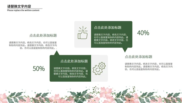 小清新总结汇报PPT模板