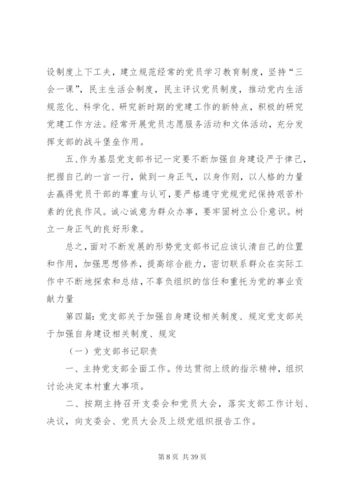 党支部自身建设制度.docx