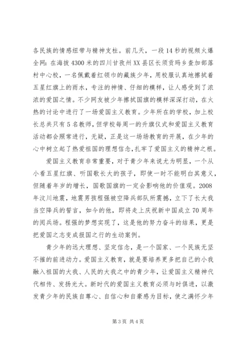 新时代爱国主义教育实施纲要心得体会.docx