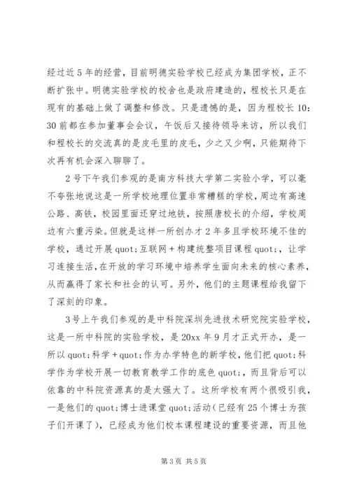 校长赴深圳考察学习心得.docx