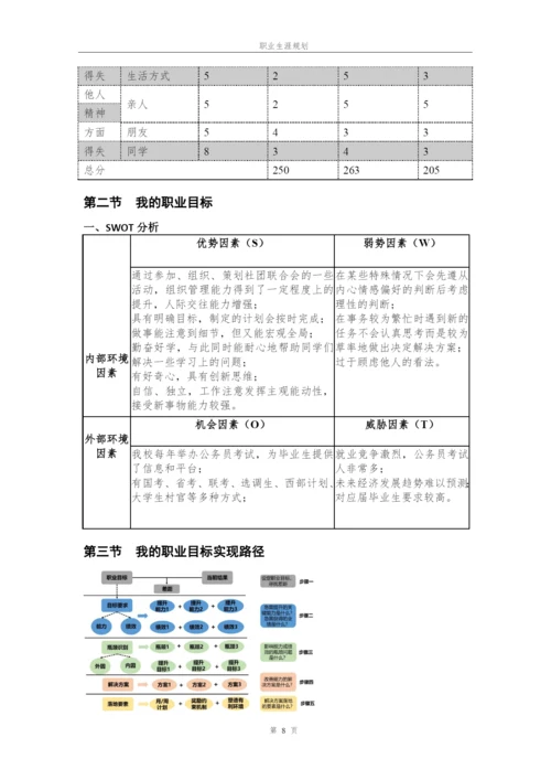 11页7000字金融系投资学专业职业生涯规划.docx