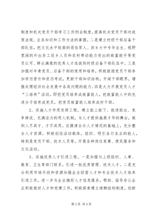 街道人才工作实施方案.docx